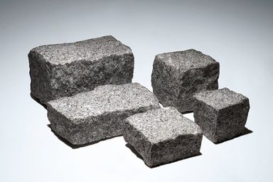 Medium Grey Natural Split Granite Setts