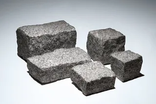 Medium Grey Natural Split Granite Setts