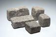 Five sizes of Granite Setts in medium-grey-tumbled